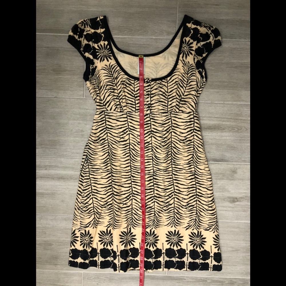 Free People Zebra Flower Pattern Cotton Dress - Picture 5 of 6